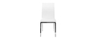 2er-Set Design-Stühle Polyurethan Weiß SIMEA