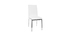 2er-Set Design-Stühle Polyurethan Weiß SIMEA