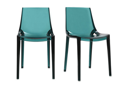 2er-Set Design-Stühle Wassergrün YZEL