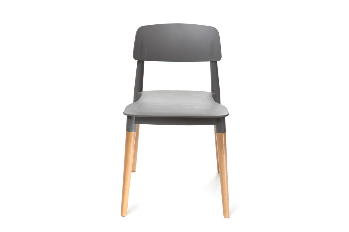 2er-Set skandinavische Design-Sthle Grau GILDA