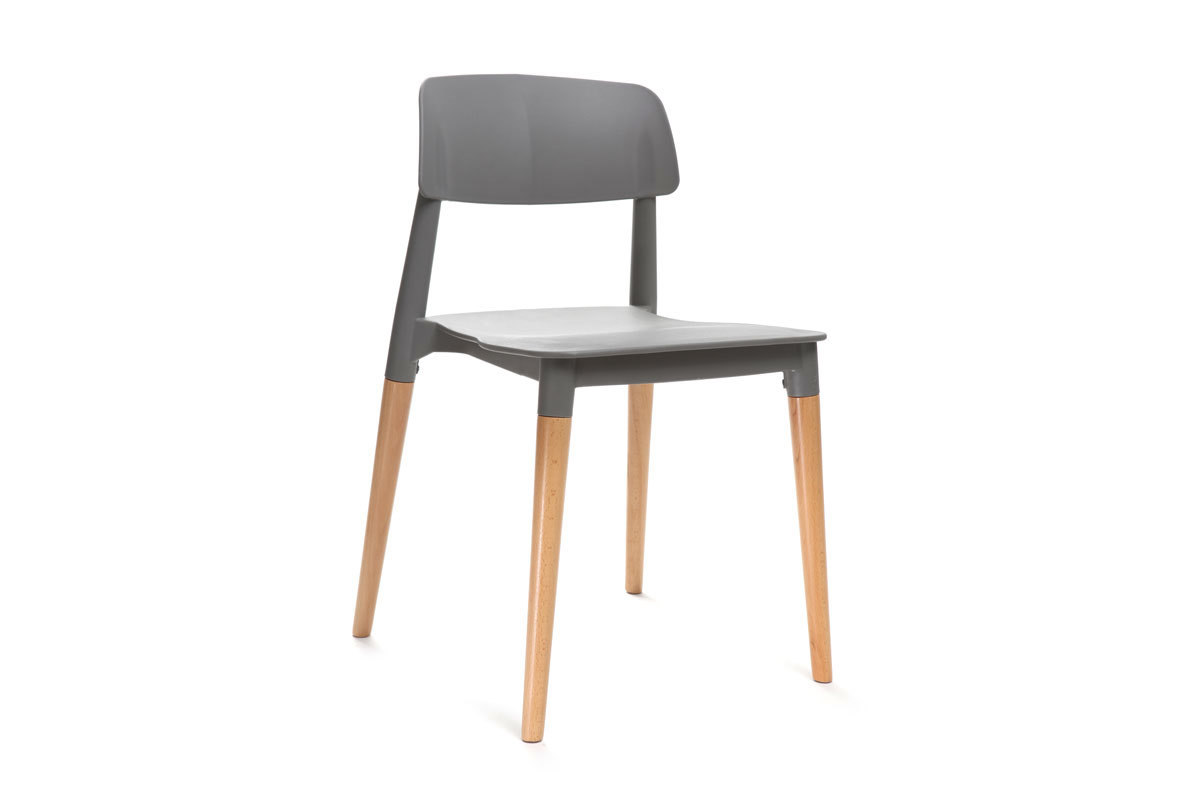 2er-Set skandinavische Design-Sthle Grau GILDA