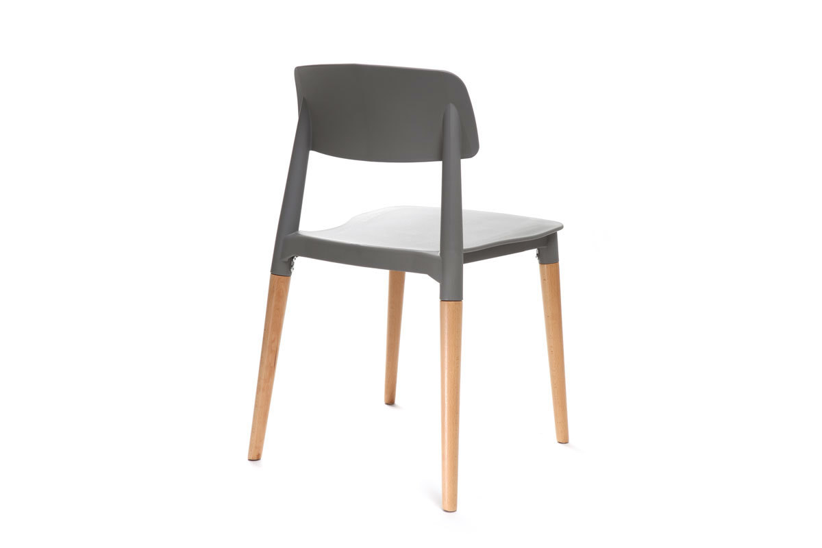 2er-Set skandinavische Design-Sthle Grau GILDA