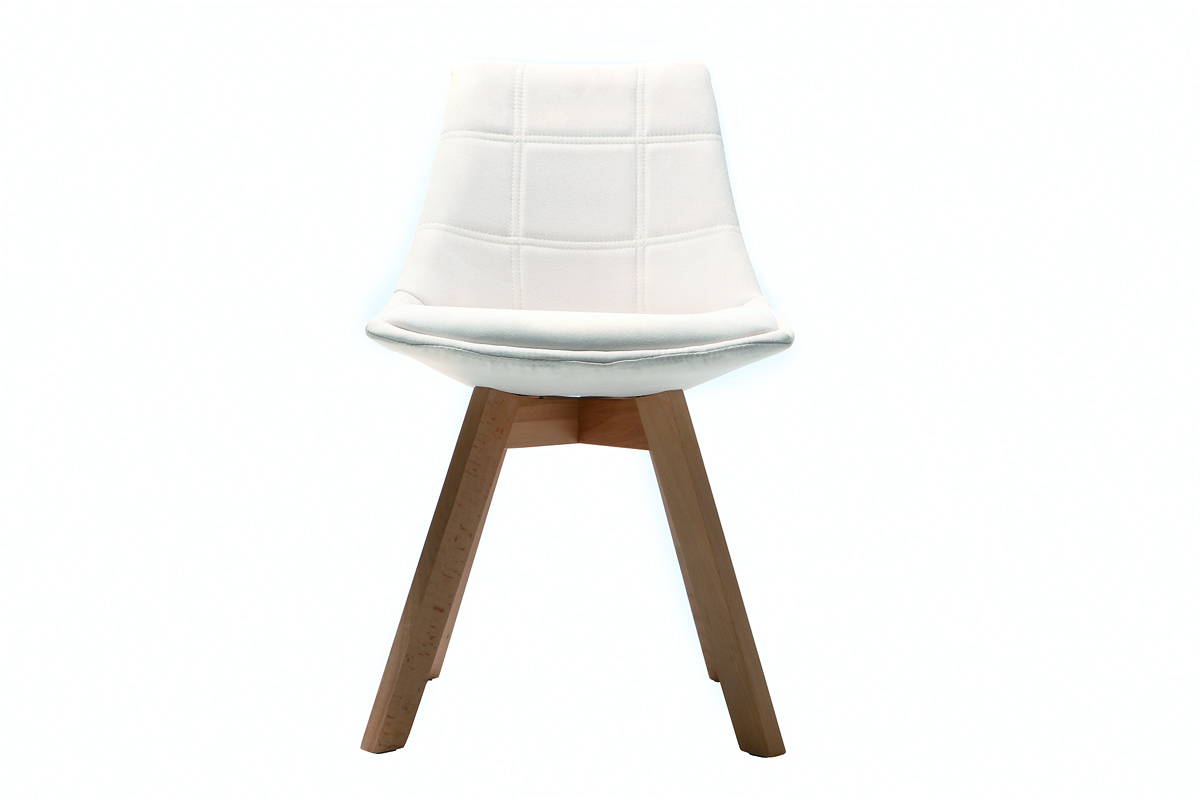 2er-Set Sthle skandinavisches Design Holz und Stoff Altwei MATILDE