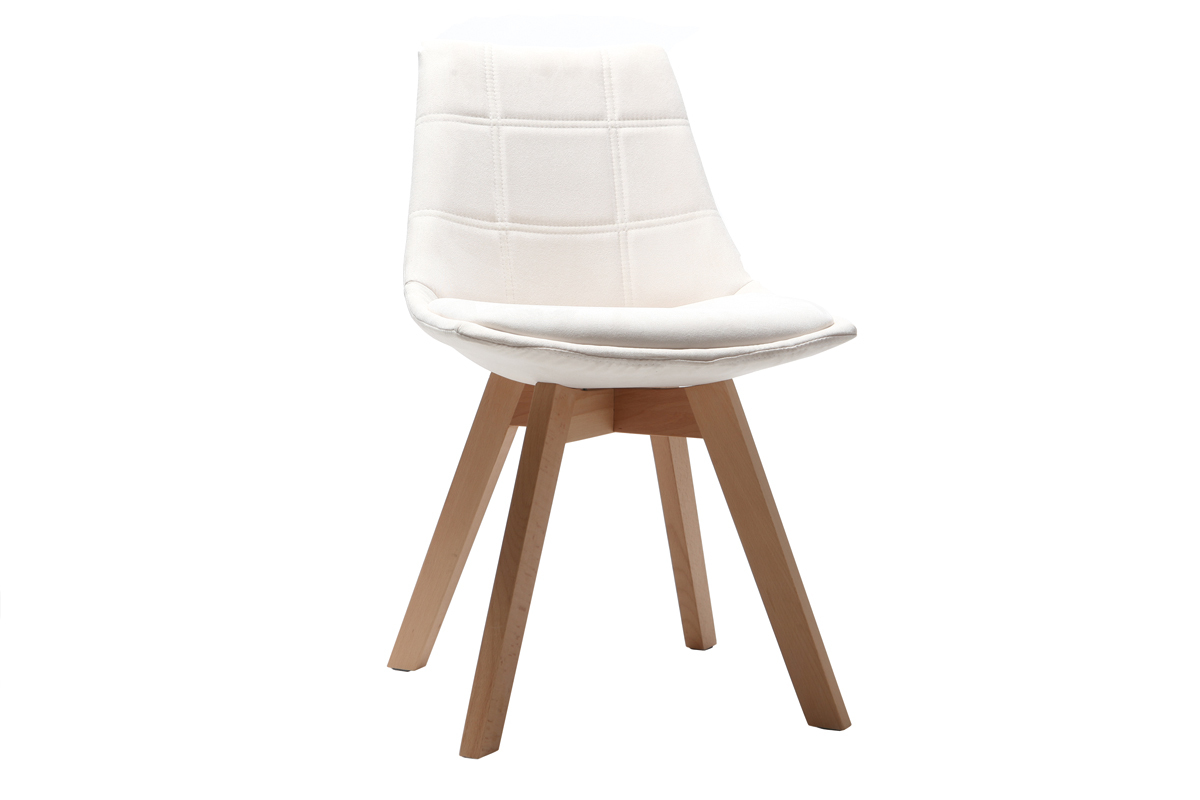 2er-Set Sthle skandinavisches Design Holz und Stoff Altwei MATILDE