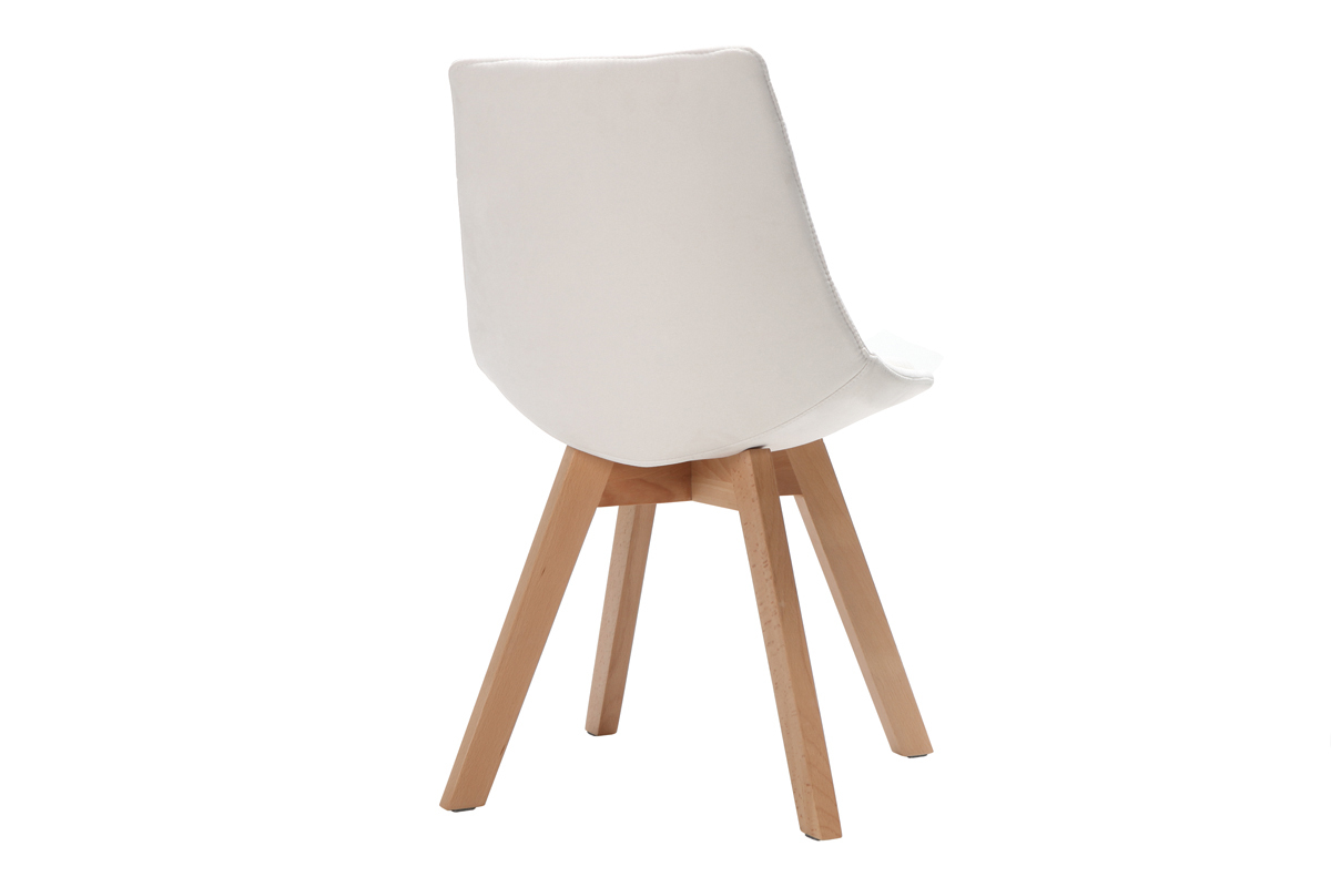 2er-Set Sthle skandinavisches Design Holz und Stoff Altwei MATILDE