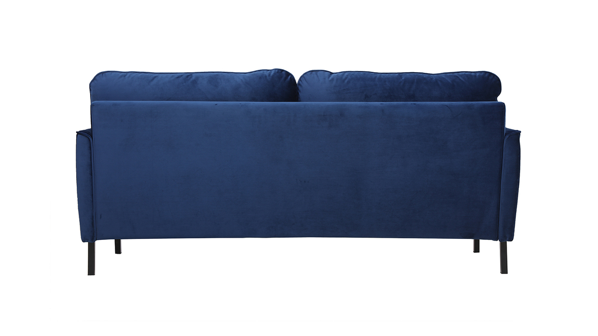 3-Sitzer-Sofa aus blauem Samt BEKA