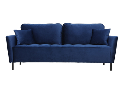 3-Sitzer-Sofa aus blauem Samt BEKA