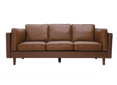 3-Sitzer-Sofa aus braunem Leder BRADLEY - Büffelleder - 3-Sitzer-Sofa aus braunem Leder BRADLEY - Büffelleder