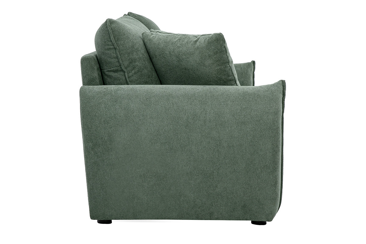 3-Sitzer-Sofa aus gr�n-khaki Chenille-Stoff PIO