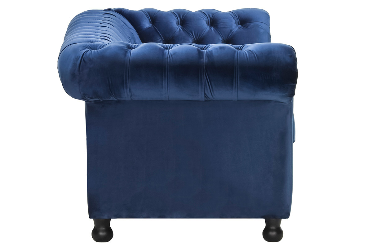 3-Sitzer-Sofa CHESTERFIELD Dunkelblau