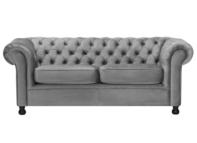 3-Sitzer-Sofa CHESTERFIELD Dunkelgrau