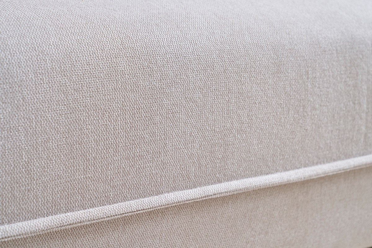 3-Sitzer Sofa in strukturiertem Samt-Effekt-Stoff beige PIO