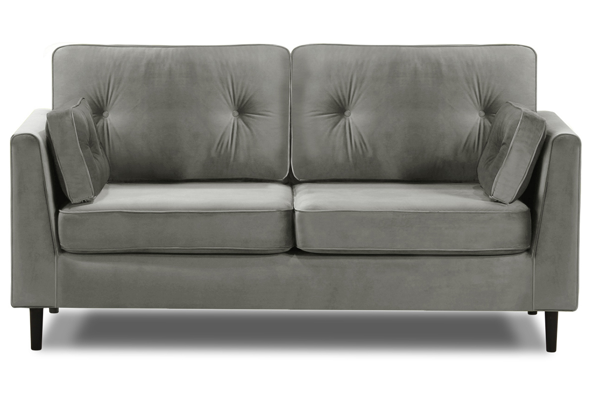 3-Sitzer-Sofa Velours Grau William