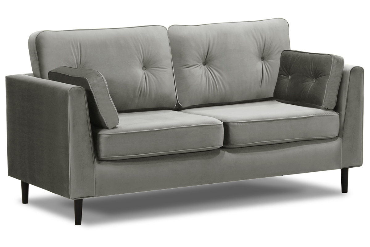 3-Sitzer-Sofa Velours Grau William