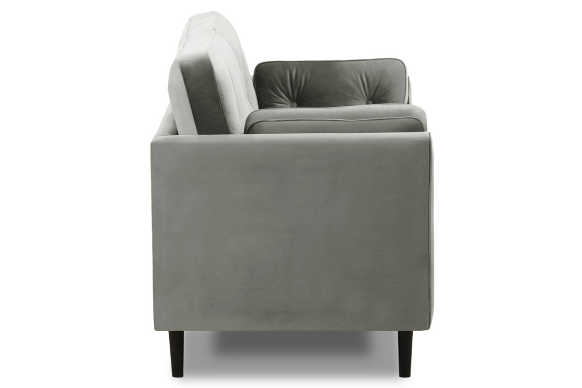 3-Sitzer-Sofa Velours Grau William