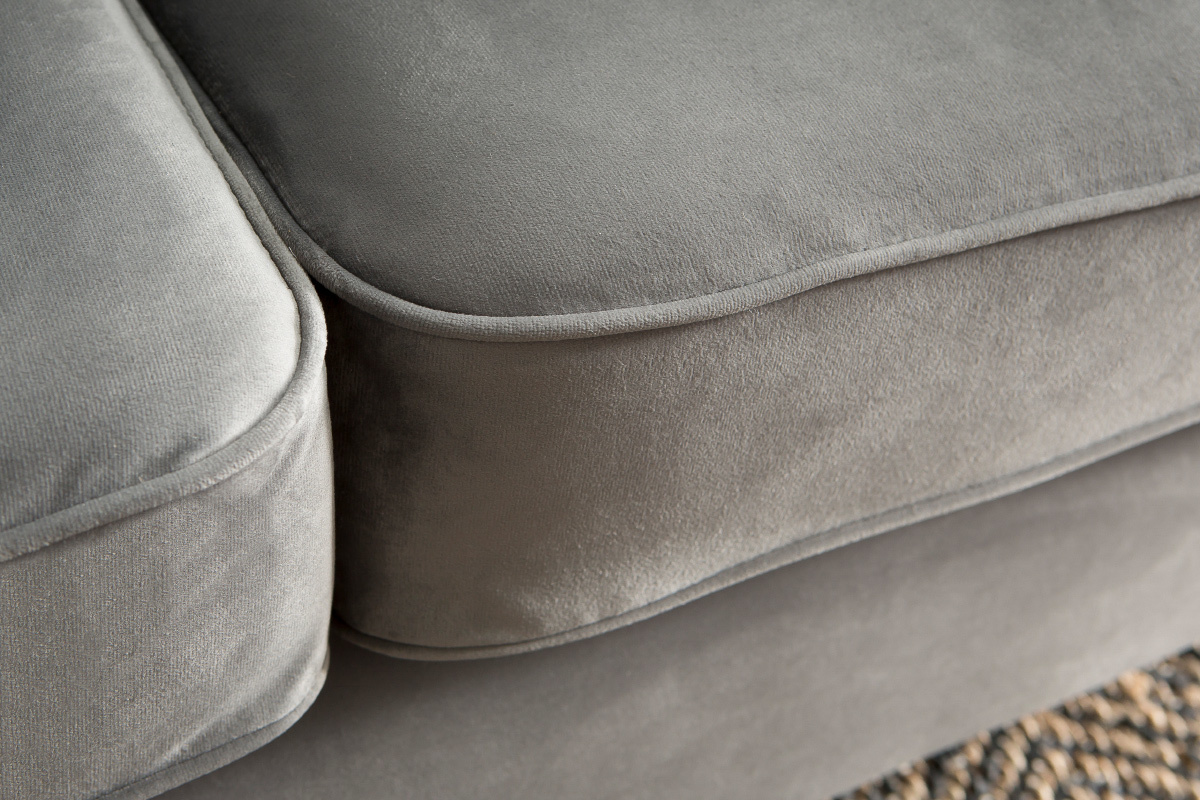 3-Sitzer-Sofa Velours Grau William