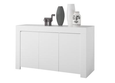 3-türiges Designer-Sideboard L138 cm weiß matt TINO