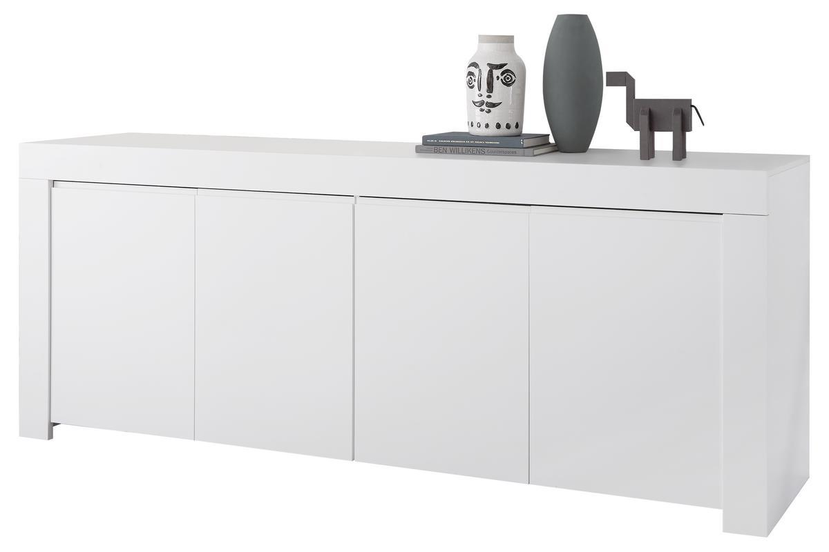 4-triges Designer-Sideboard L210 cm wei matt TINO