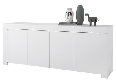 4-türiges Designer-Sideboard L210 cm weiß matt TINO
