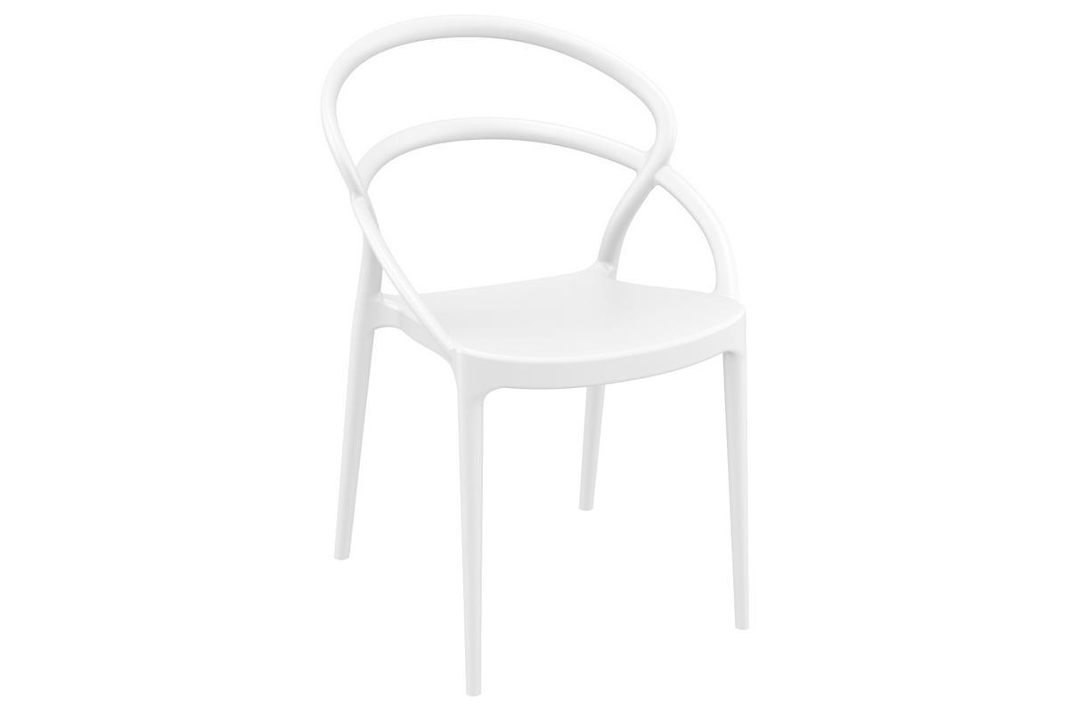 4er-Set Design-Sthle weies PP COLIBRI