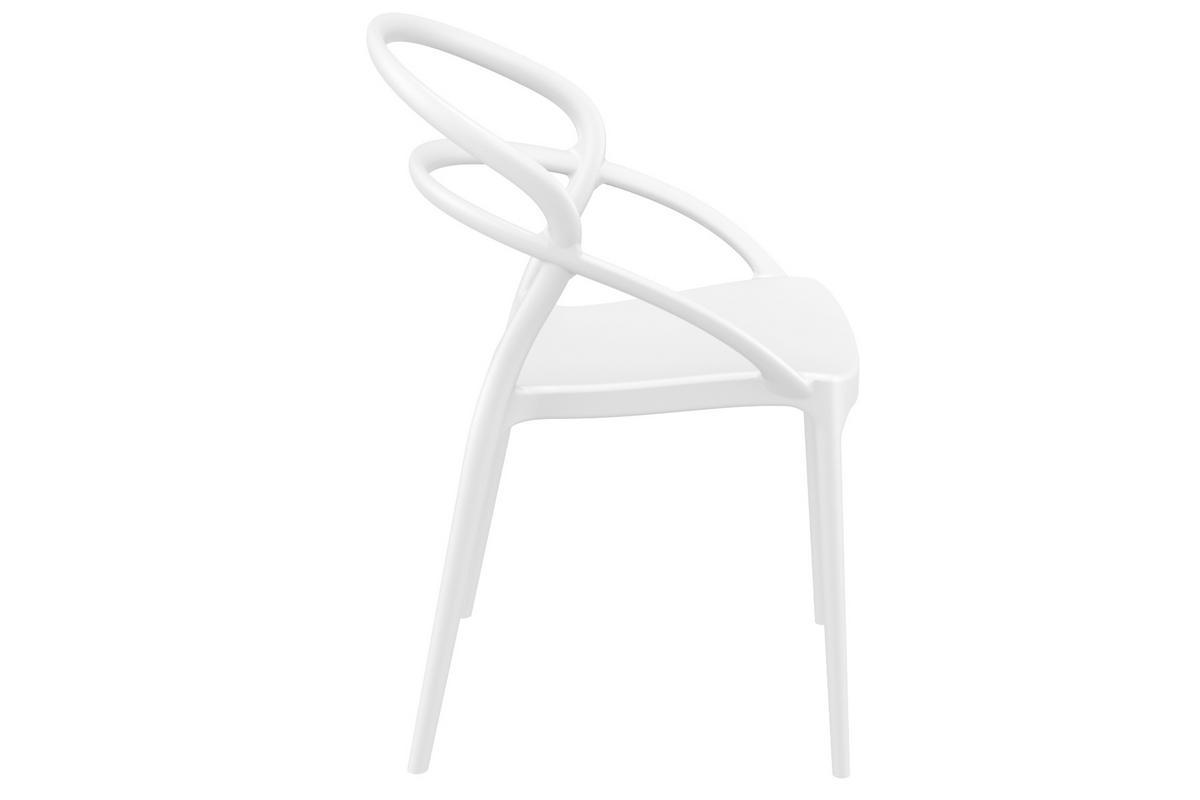 4er-Set Design-Sthle weies PP COLIBRI