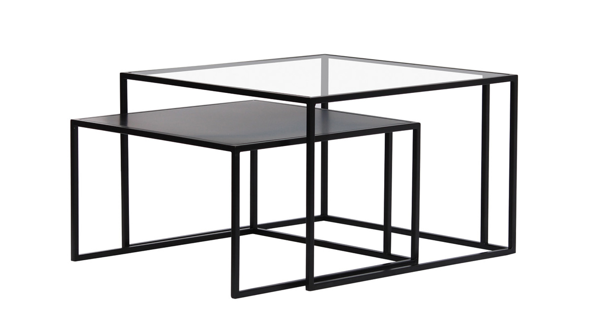 2-stufige Gebäckvitrine 60cm - Ausstellungstisch Mit Glasschiebetüren Schwarz