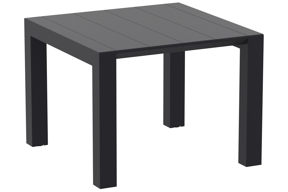 Ausziehbarer Auentisch schwarz L100-140 cm PRIMAVERA