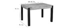 Ausziehbarer Esstisch aus massivem Akazienholz und schwarzem Metall L120-210 cm TRAP