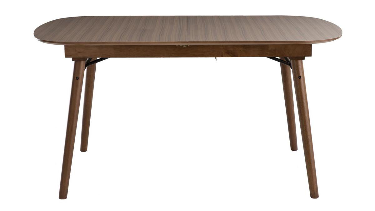 Ausziehbarer Esstisch aus Nussbaumholz L150-180 cm SHELDON