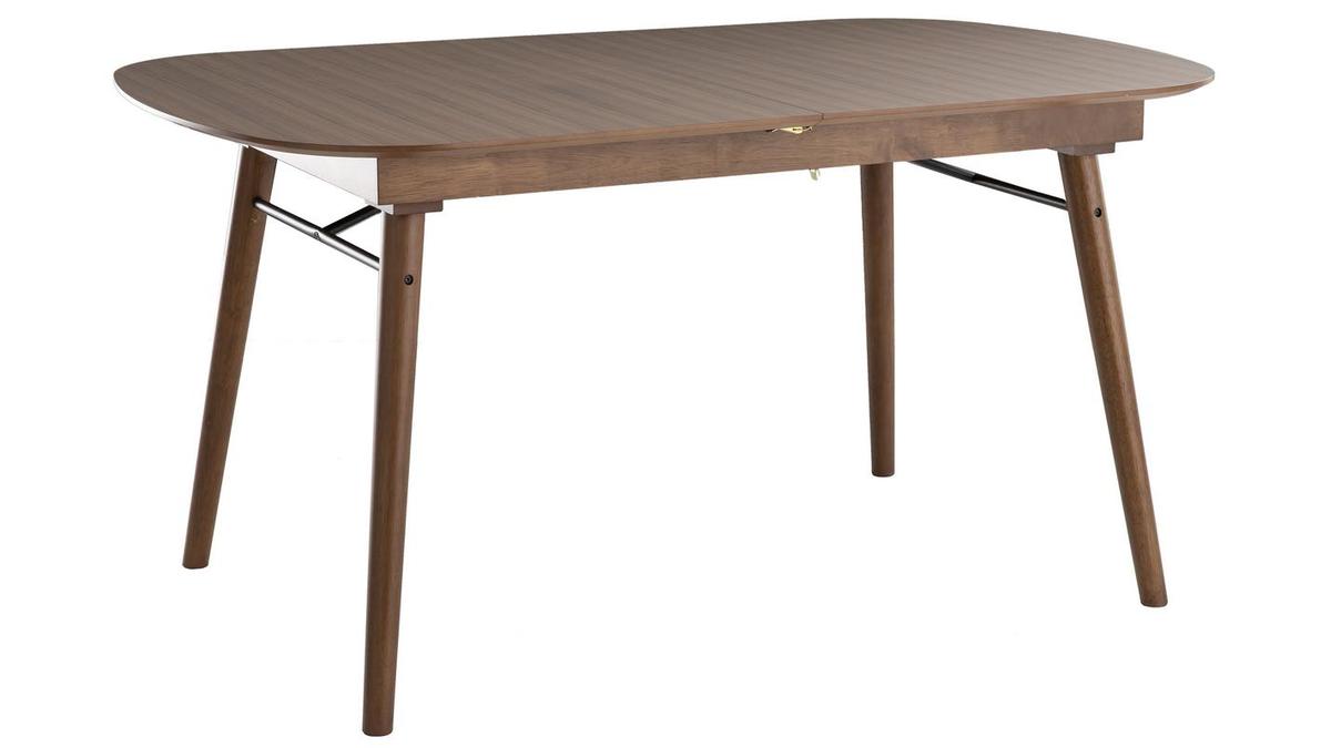 Ausziehbarer Esstisch aus Nussbaumholz L150-180 cm SHELDON