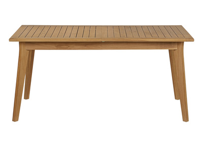 Ausziehbarer Gartentisch aus massivem Teakholz L160-210 cm LOMBOK