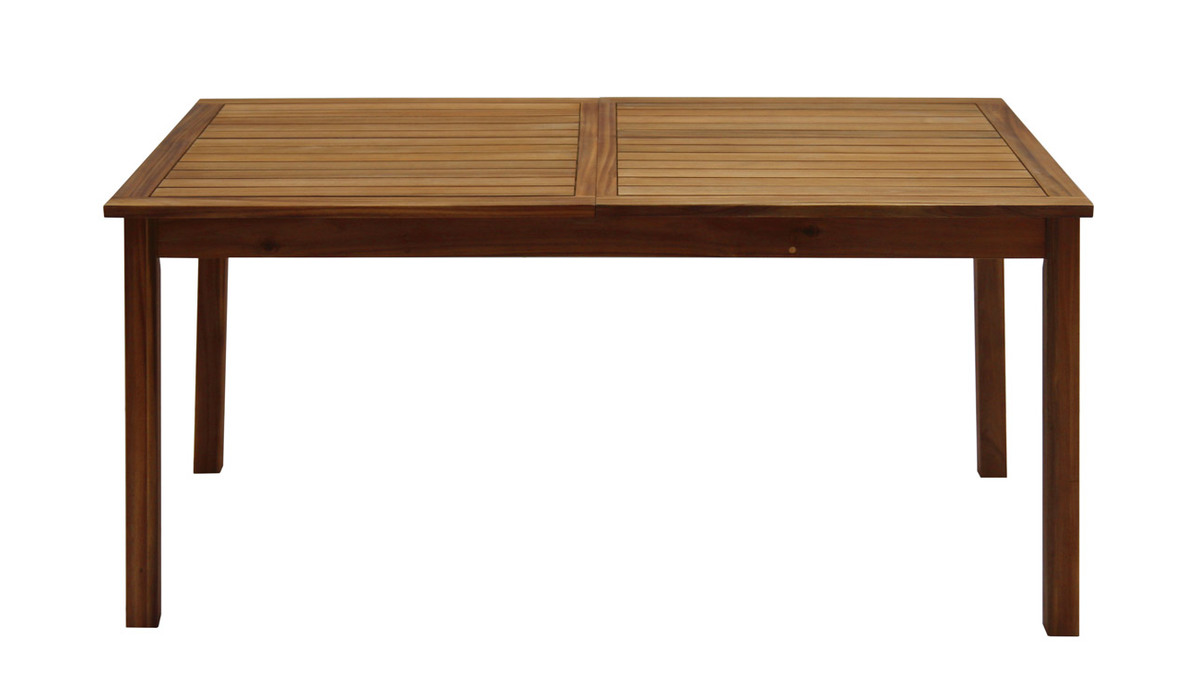 Ausziehbarer Gartentisch aus Massivholz L160-210 cm MAYEL