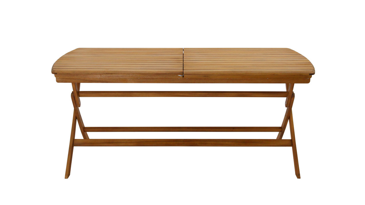 Ausziehbarer Gartentisch mit integrierter Verlngerung aus Massivholz B180-240 cm CANOPEE