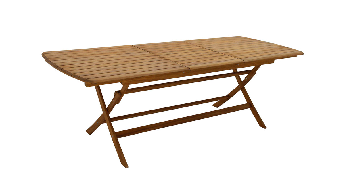 Ausziehbarer Gartentisch mit integrierter Verlngerung aus Massivholz B180-240 cm CANOPEE