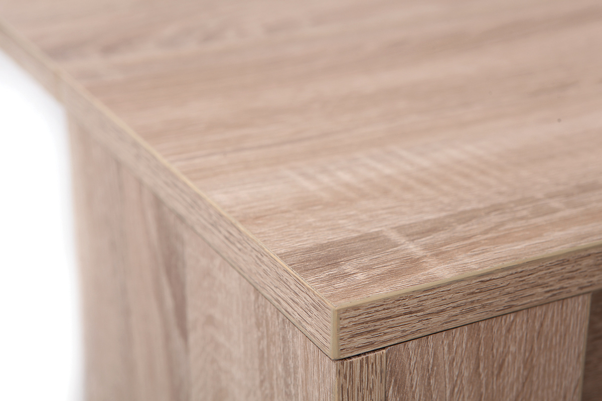 Ausziehbarer Konsolen-Tisch Eichenholz CALEB