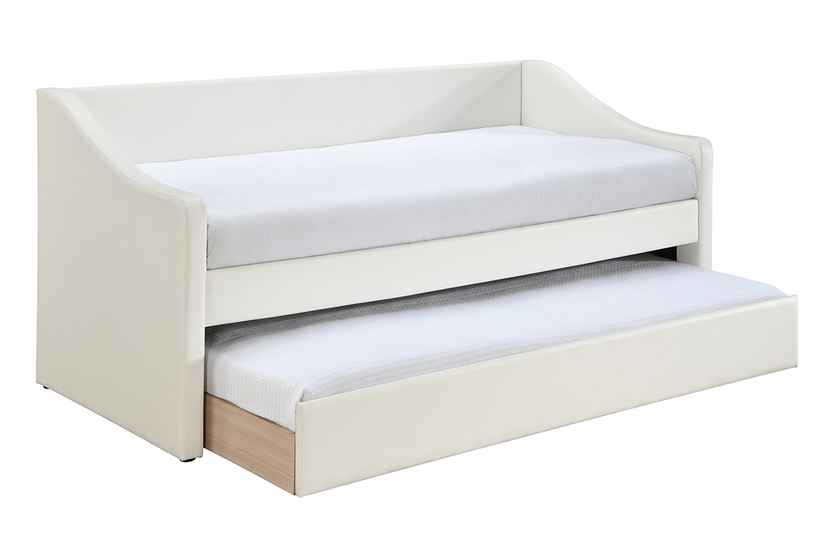 Ausziehbett 190x90 cm wei BEKKER