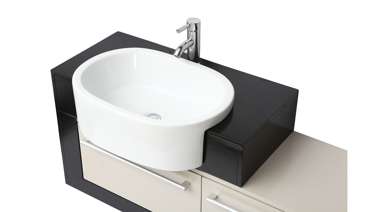 Badezimmermbel: Waschbecken mit Waschkommode und Spiegel MARLO