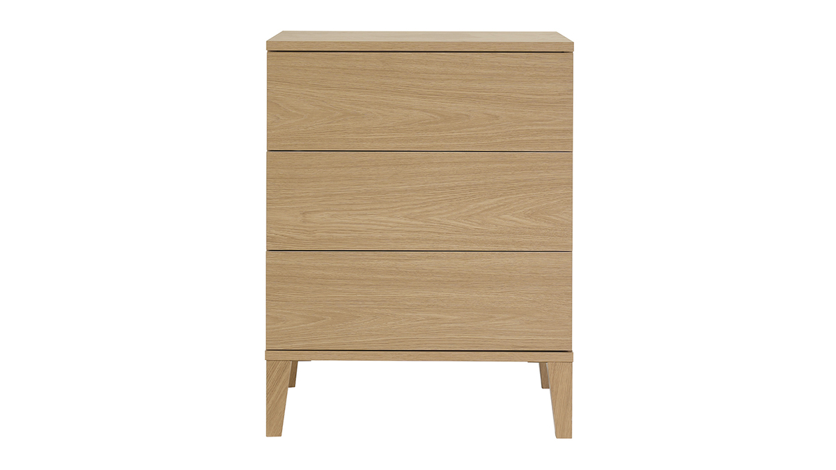 Badezimmerschrank mit Eiche-Holzoberfl�che B60 cm FREDDY