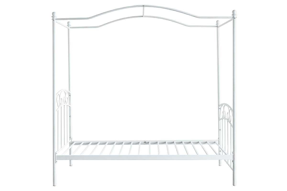Baldachinbett fr Mdchen romantisch BECCA Wei