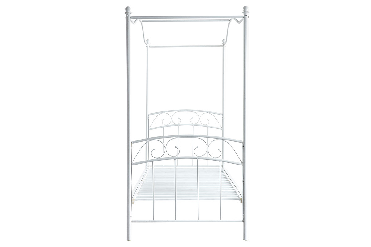 Baldachinbett fr Mdchen romantisch BECCA Wei
