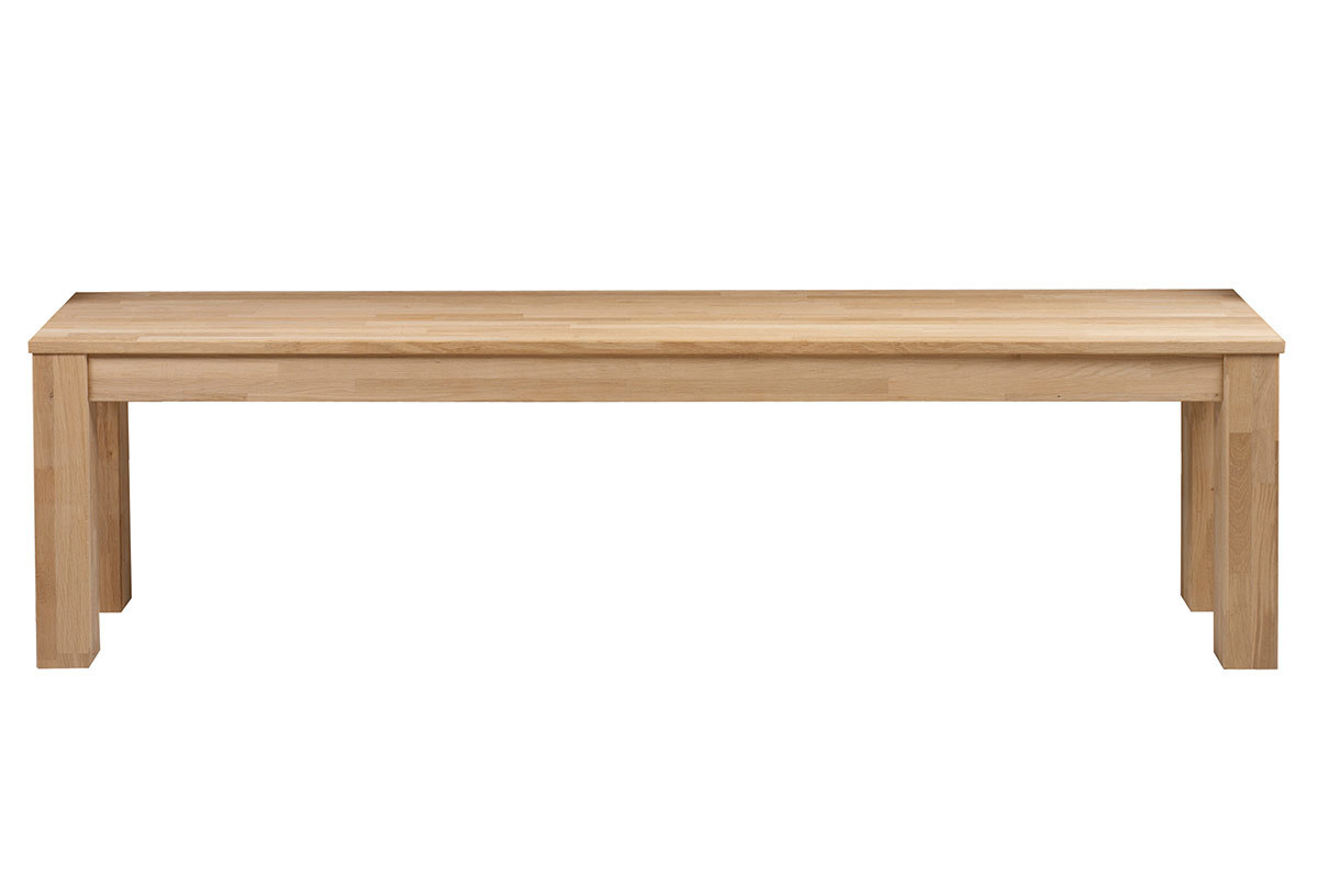 Bank aus massiver Eiche FSC-zertifiziert 160 cm LUPA