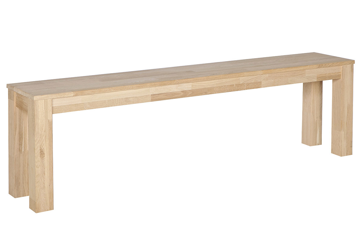 Bank aus massiver Eiche FSC-zertifiziert 160 cm LUPA