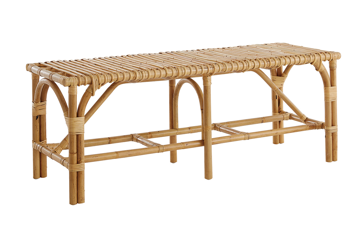 Bank aus Rattan B120 cm SUNNY