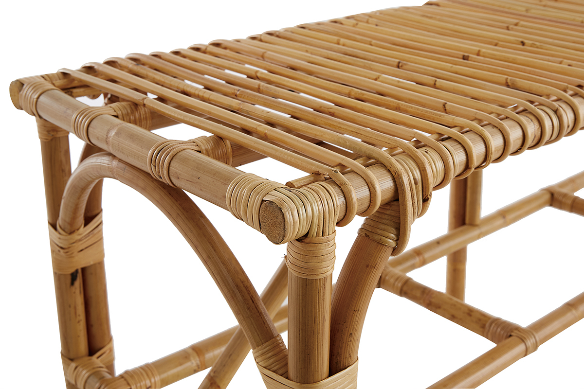 Bank aus Rattan B120 cm SUNNY