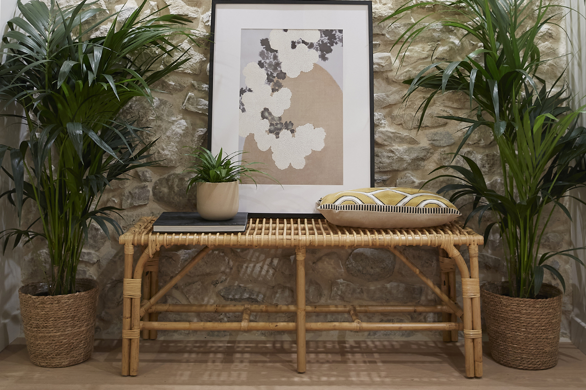 Bank aus Rattan B120 cm SUNNY