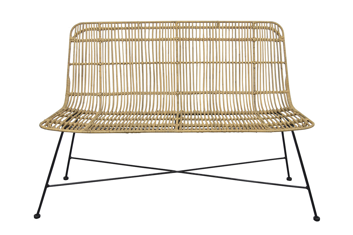 Bank aus Rattan naturfarben MALACCA