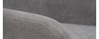 Barhocker aus grauem Stoff mit Samteffekt H65 cm (2er-Satz) AMIKA