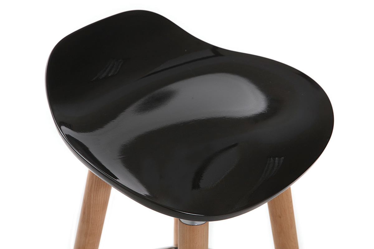 Barhocker Design Schwarz skandinavisch GILDA
