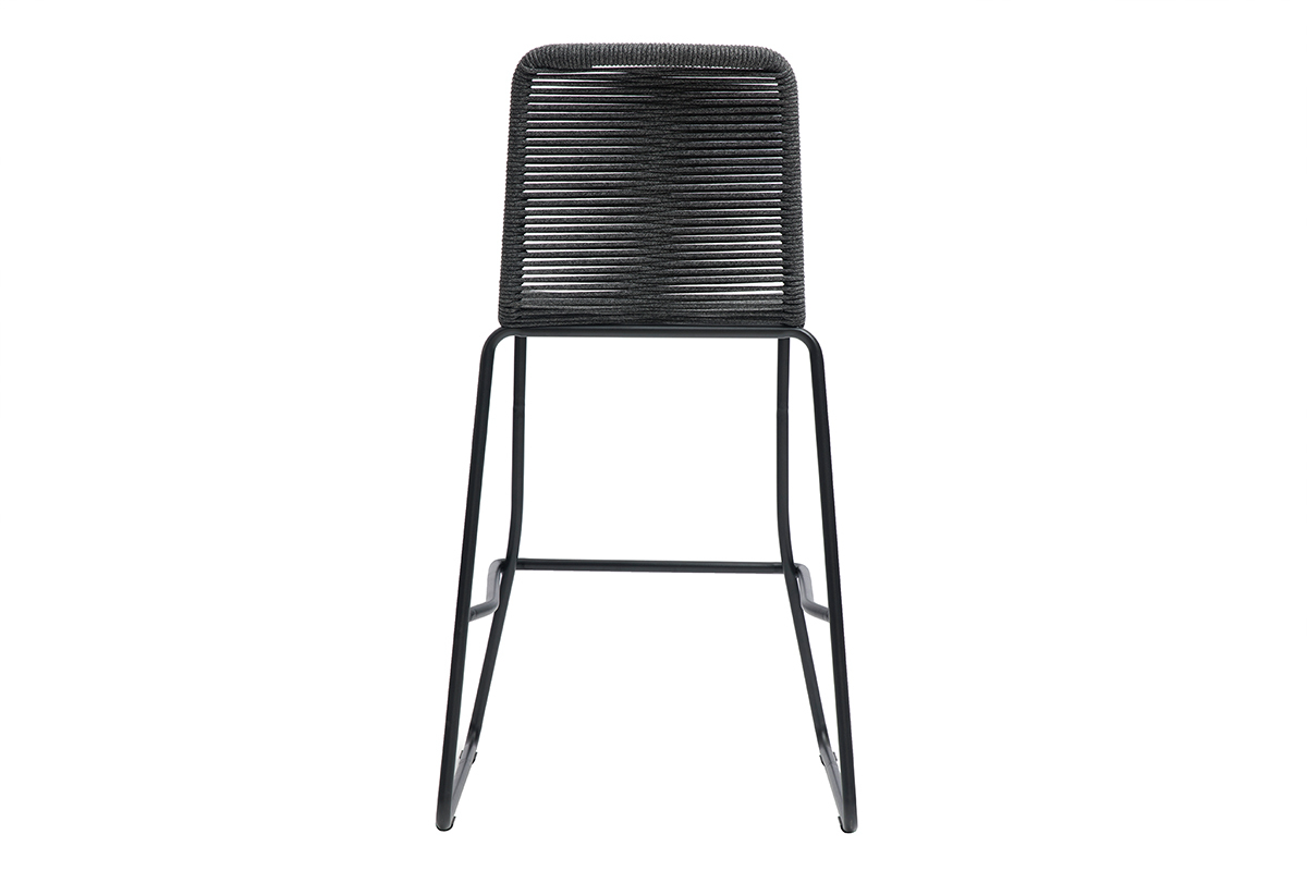 Barhocker fr den Auenbereich graues Tau 72 cm (2er-Satz) YORGO