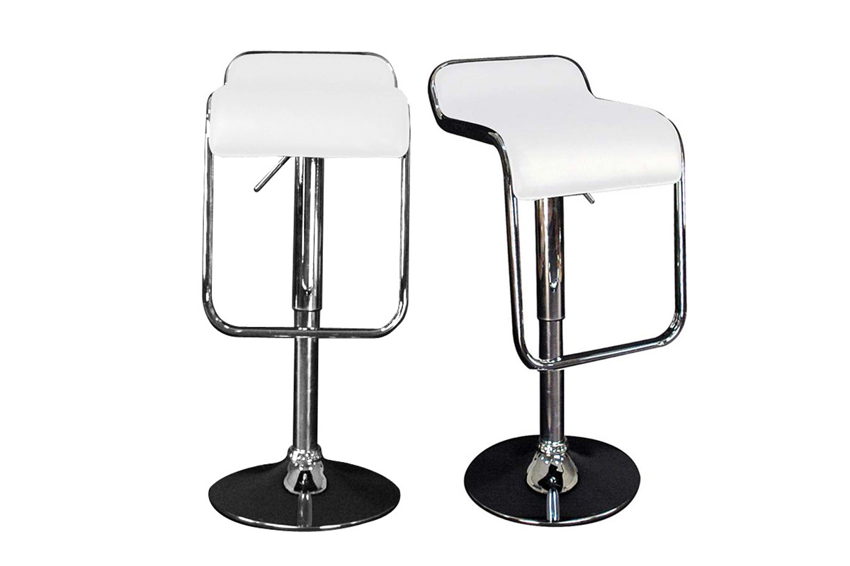 Barhocker / Kchenhocker Wei ANDROMEDE (2 Stck.)